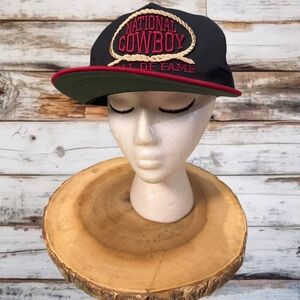 Vintage Black and Red Cowboy Hat